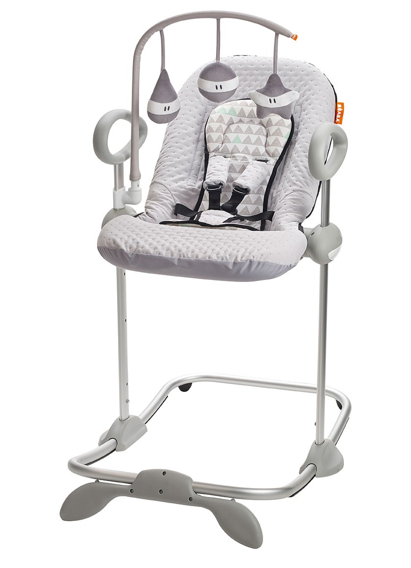 Beaba, Leżaczek Wielofunkcyjny Bouncer Up&Down II grey blue Beaba, Leżaczek Wielofunkcyjny Bouncer Up&Down II grey blue