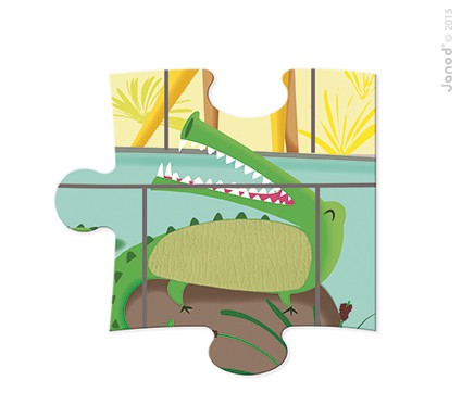 Janod, puzzle sensoryczne 20 elementów Wycieczka do zoo Janod, puzzle sensoryczne 20 elementów Wycieczka do zoo
