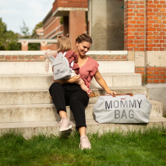 Childhome, Torba Mommy bag Kanwas Szara Childhome, Torba Mommy bag Kanwas Szara