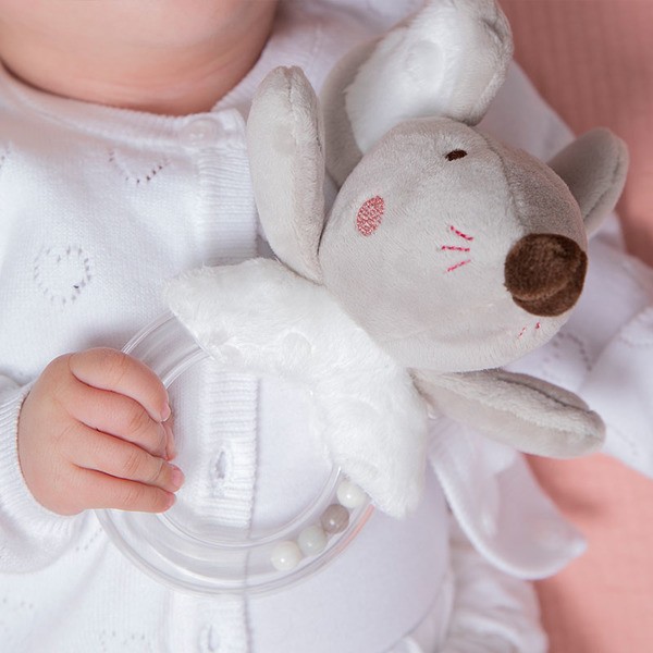 Tiamo Grzechotka z kuleczkami Myszka Baletnica Szara