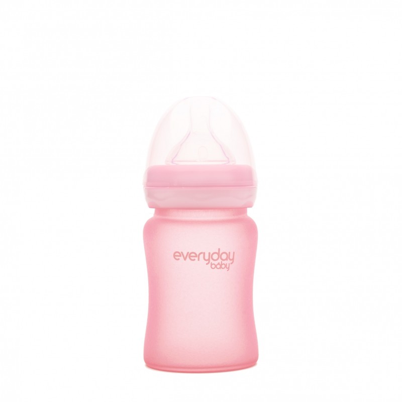 Everyday Baby, Szklana butelka 150ml (różany róż)