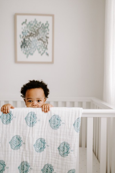 Aden & Anais, Kołderka paisley - teal Aden & Anais, Kołderka paisley - teal