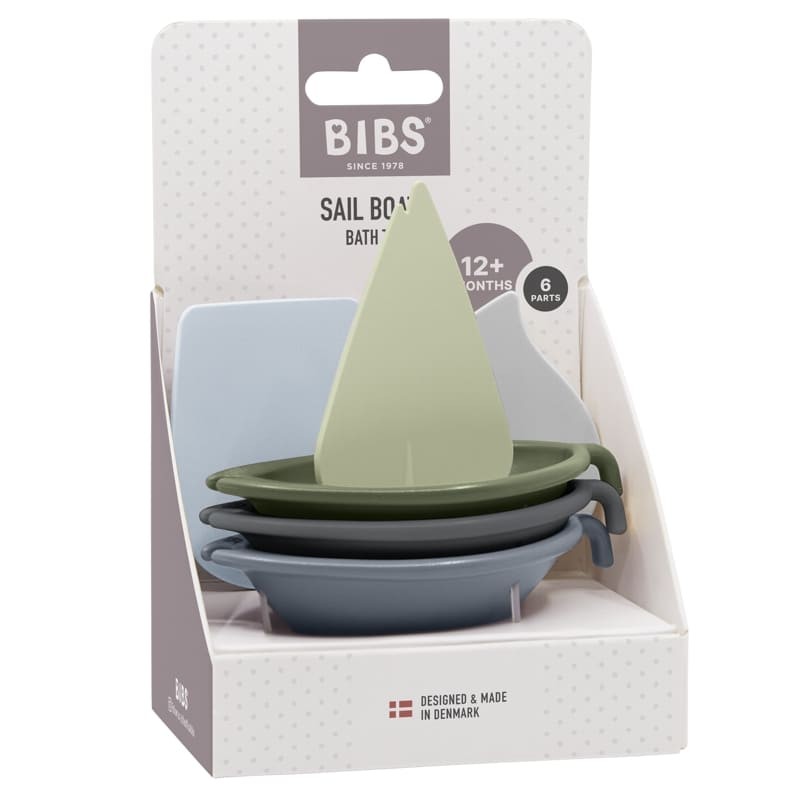 BIBS, Łódeczki do kąpieli, zestaw 3 szt. Blue Mix