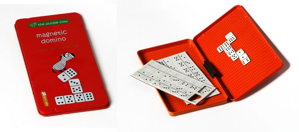 Gra magnetyczna Domino - The Purple Cow