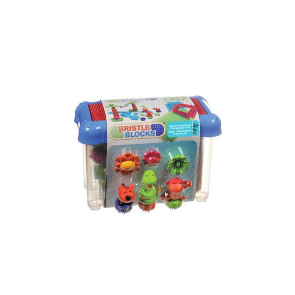 Klocki jeżyki - zestaw dżungla - 58 elementów