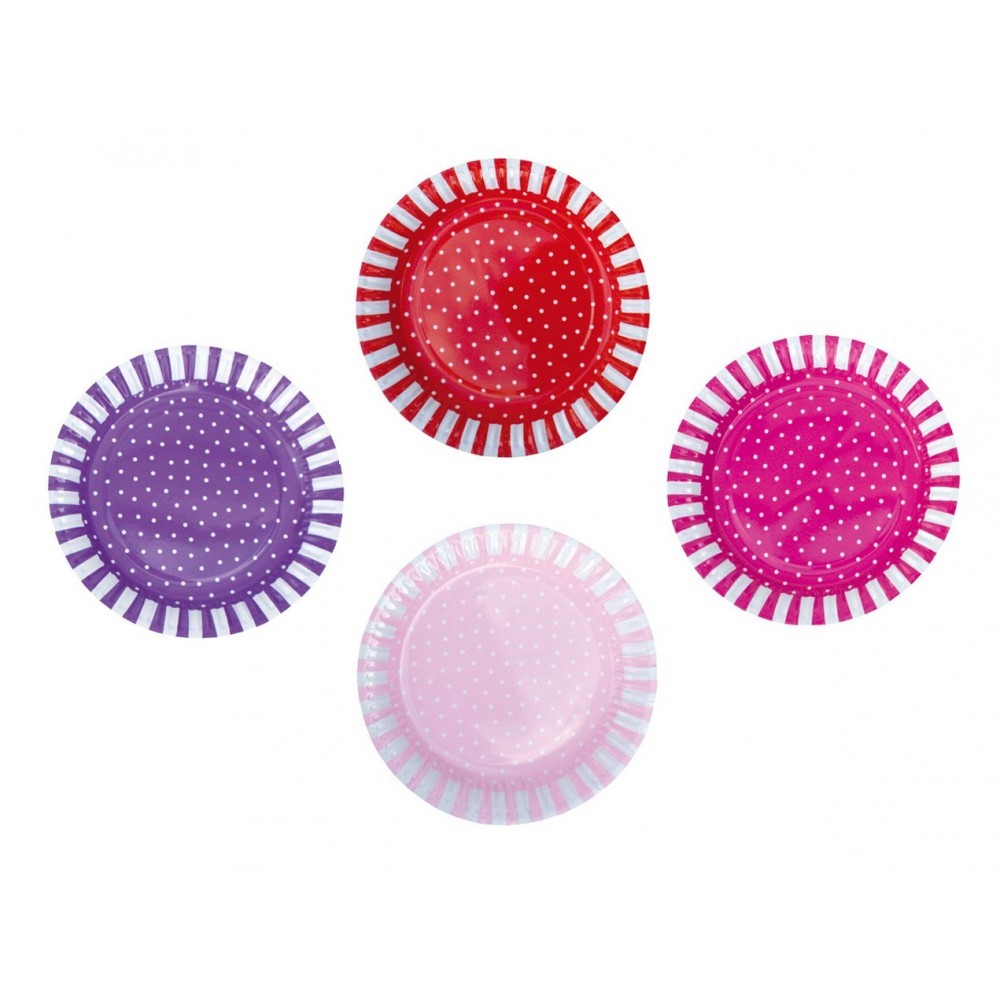JaBaDaBaDo, Talerze urodzinowe różowe mix