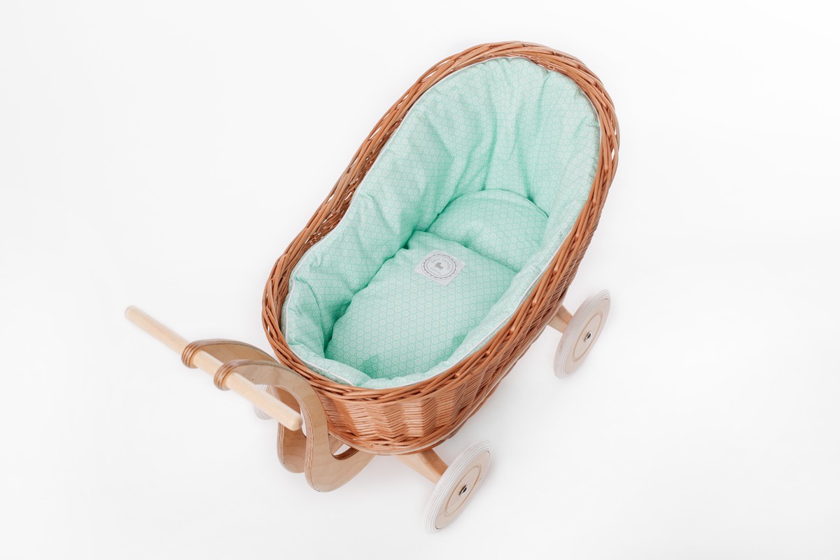 Wózek Colette naturalny/mięta Wózek Colette naturalny/mięta