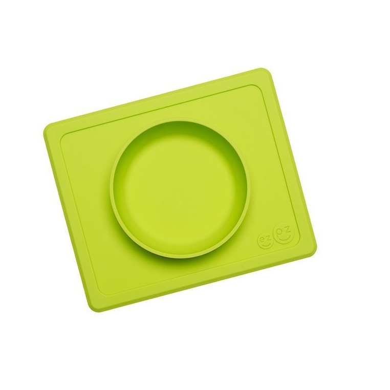 EZPZ, Silikonowa miseczka z podkładką 2w1 Mini Bowl zielony