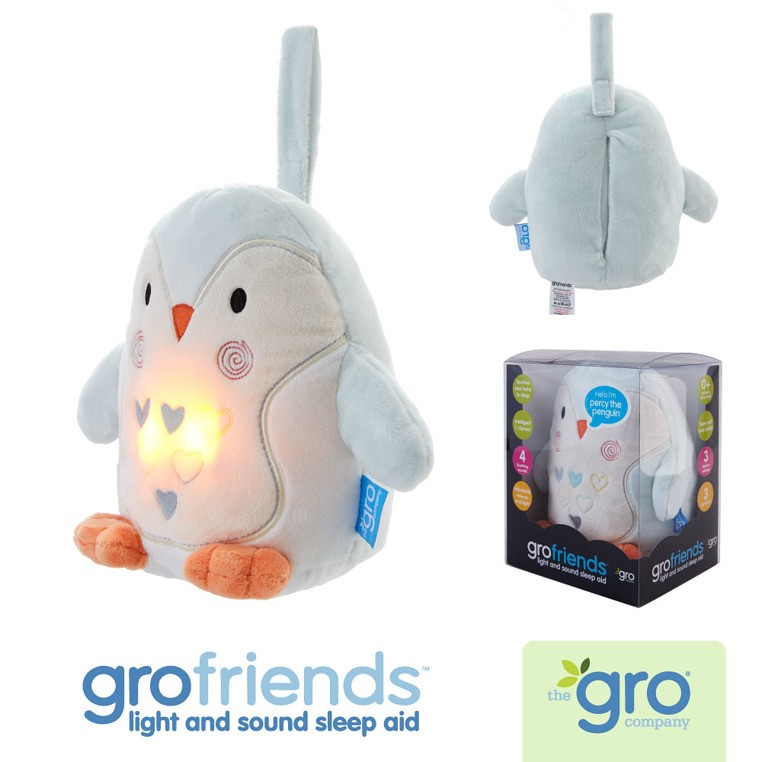 Gro Company, Pingwin Percy Szumiąca Przytulanka z czujnikiem płaczu i lampką nocną
