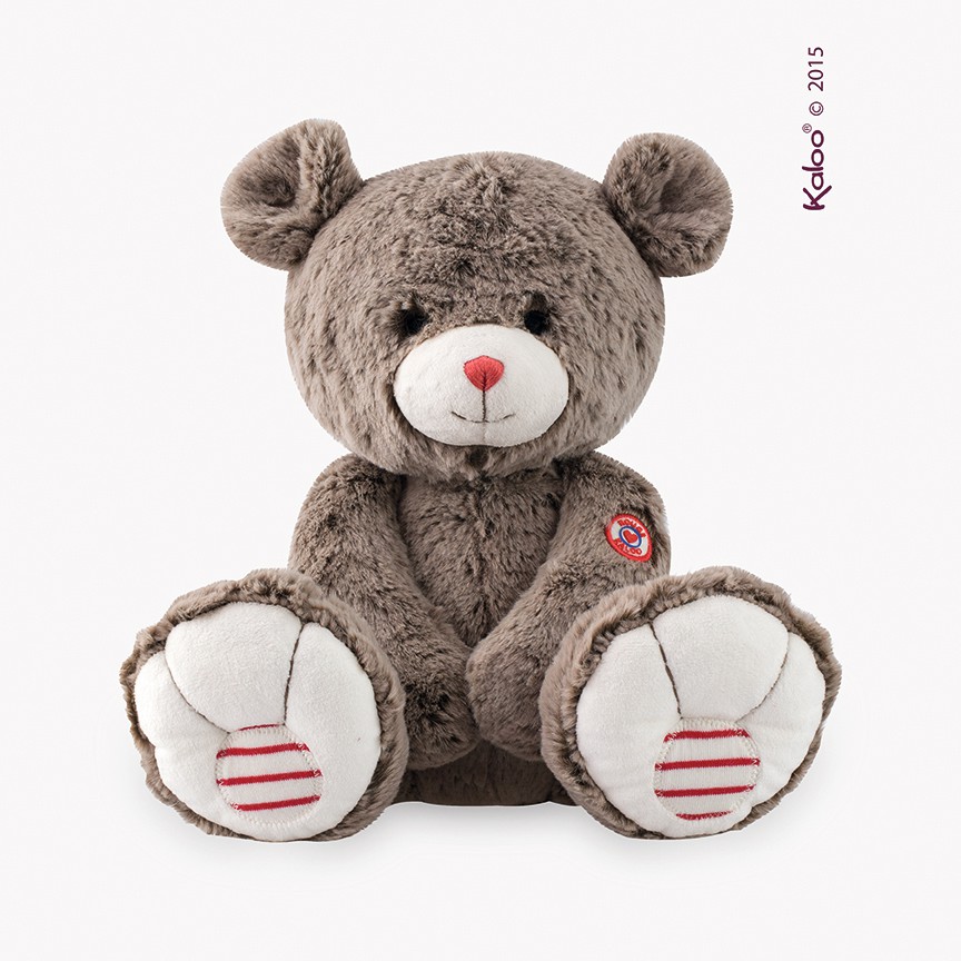 Kaloo, Miś czekoladowy brąz duży 38 cm kolekcja Rouge