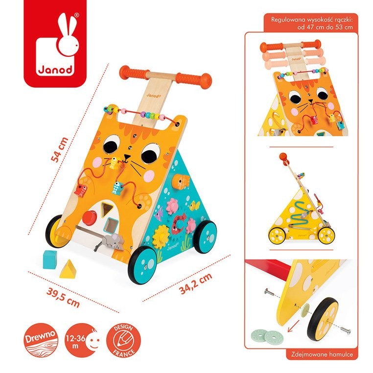 Janod, Wielofunkcyjny pchacz edukacyjny Kot