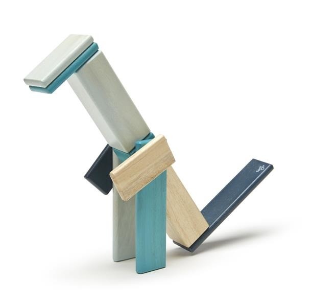 Tegu, Drewniane klocki magnetyczne CLASSICS zestaw 14szt Blues Tegu, Drewniane klocki magnetyczne CLASSICS zestaw 14szt Blues