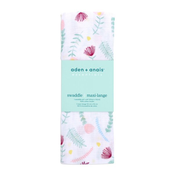 aden+anais, ESSENTIALS otulacz muślinowy 112cm x 112cm floral fauna aden+anais, ESSENTIALS otulacz muślinowy 112cm x 112cm floral fauna