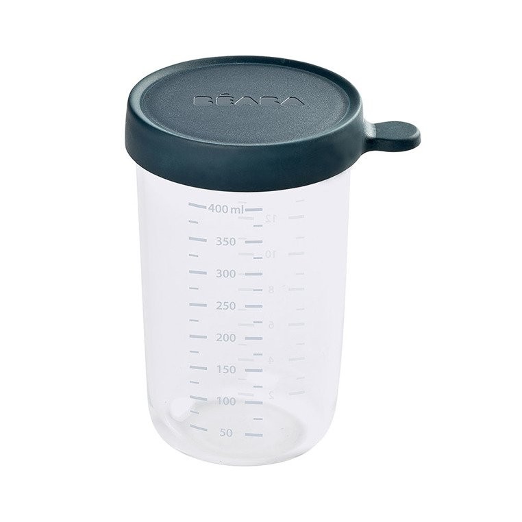 Beaba, Pojemnik słoiczek szklany z hermetycznym zamknięciem 400 ml dark blue Beaba, Pojemnik słoiczek szklany z hermetycznym zamknięciem 400 ml dark blue