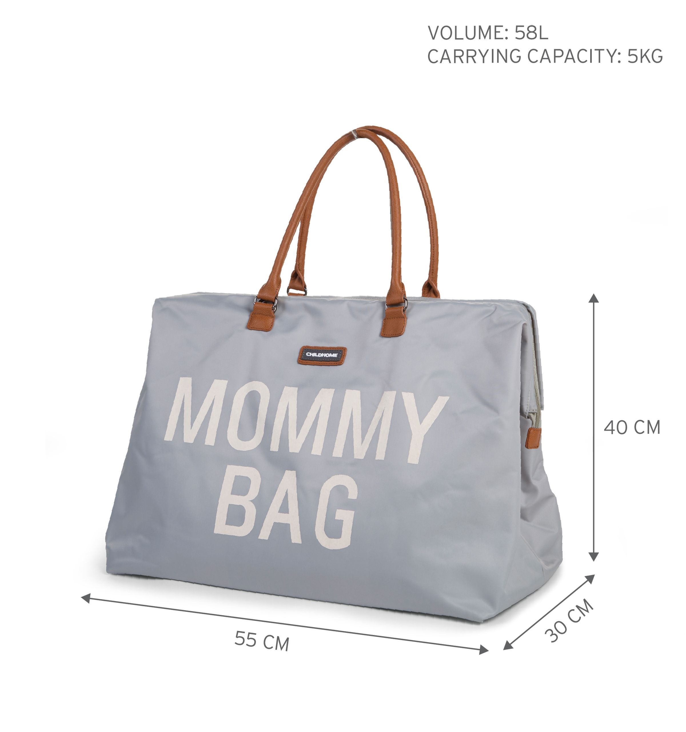 Childhome, Torba podróżna Mommy Bag szara