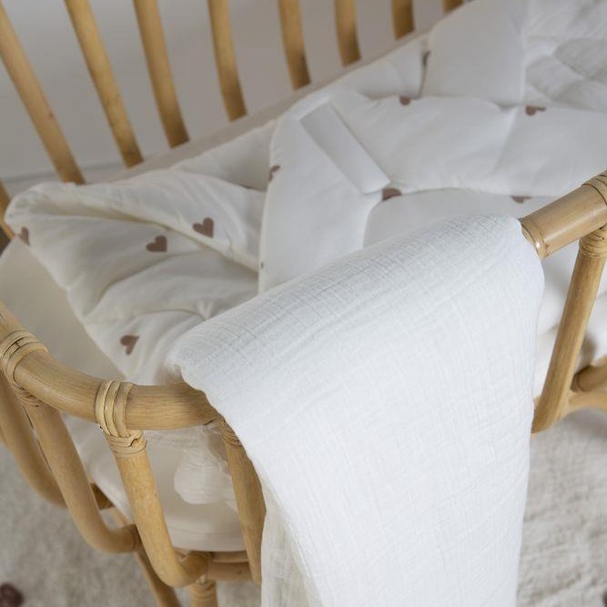 Childhome, Kocyk 80 x 100 cm Jersey Hearts