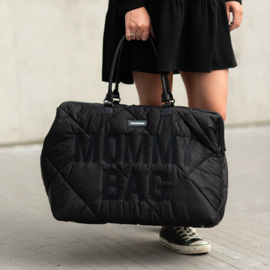 Childhome, Torba Mommy bag Pikowana Czarna Childhome, Torba Mommy bag Pikowana Czarna