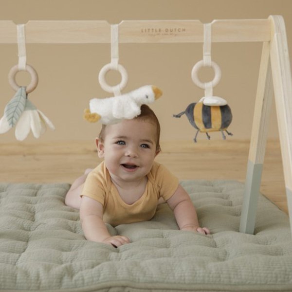 Little Dutch, drewniany pałąk z zabawkami BabyGym Little Goose Little Dutch, drewniany pałąk z zabawkami BabyGym Little Goose