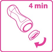 Samopodgrzewająca się butelka iiamo go - pomarańczowo-purpurowa