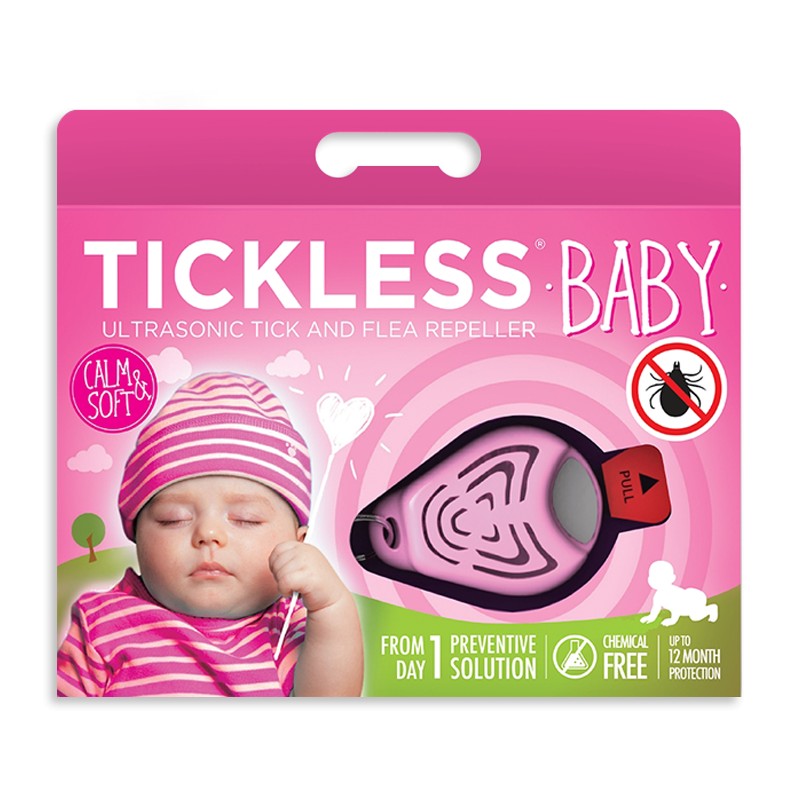 Tickless Baby - urządzenie odstraszające kleszcze dla dzieci różowy