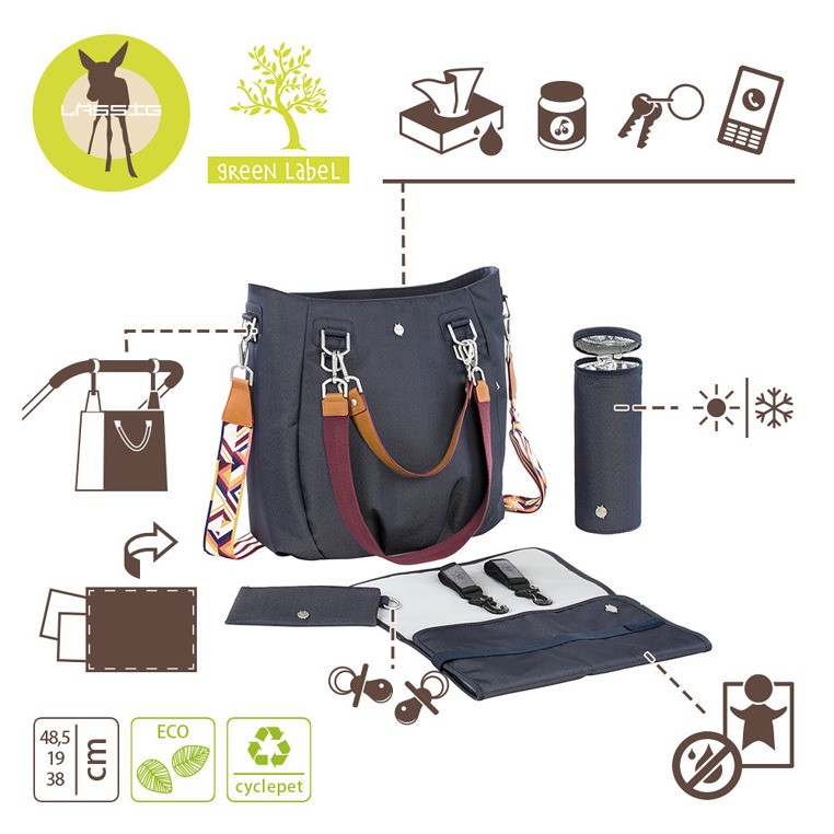 Lassig, Green Label Torba z Akcesoriami Mix 'n Match Denim blue Lassig, Green Label Torba z Akcesoriami Mix 'n Match Denim blue