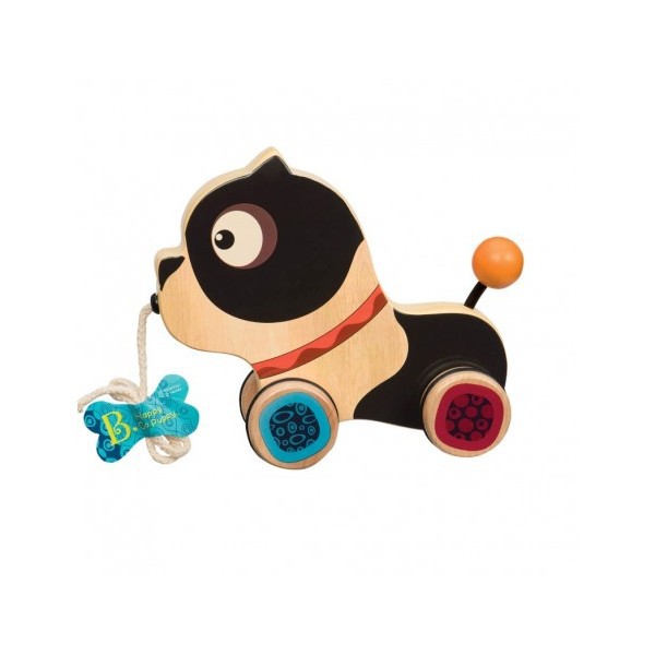 Btoys, Drewniany piesek do ciągnięcia na sznurku