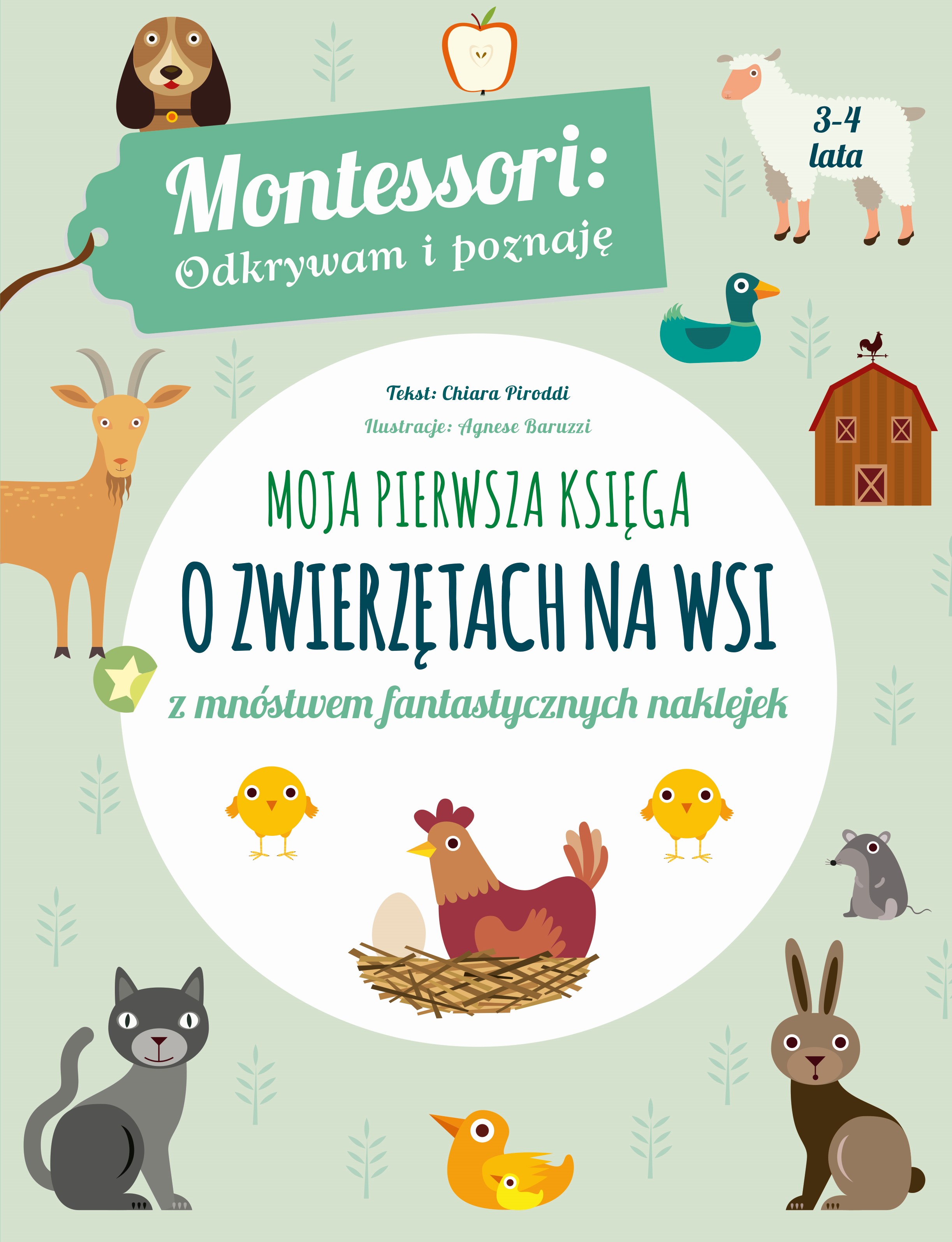 Moja Pierwsza Księga O Zwierzętach Na Wsi Montessori Odkrywam I Poznaję, Chiara Piroddi
