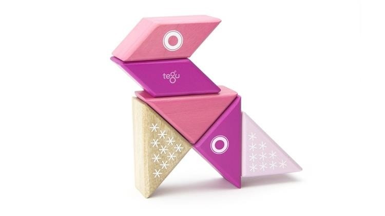 Tegu, Drewniane klocki magnetyczne TRAVEL PALS 6szt Kot