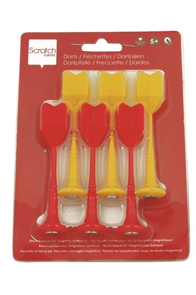 Scratch, Lotki do Rzutek Magnetycznych Czerwono-Żółte Scratch, Lotki do Rzutek Magnetycznych Czerwono-Żółte