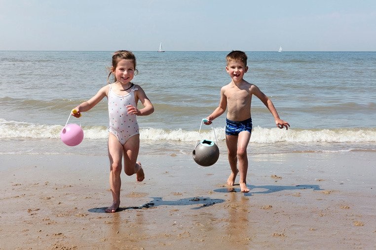 Quut, Małe wiaderko wielofunkcyjne Mini Ballo Sweet Pink + Yellow Stone