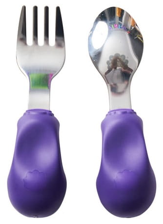 Nana's Manners, Widelec i łyżka sea Etap 2 12M+ - Purple Nana's Manners, Widelec i łyżka sea Etap 2 12M+ - Purple