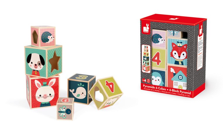 Janod, Piramida wieża drewniana Baby Forest Janod, Piramida wieża drewniana Baby Forest