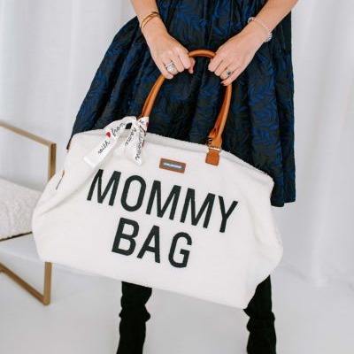 Childhome, Torba Mommy Bag Teddy Bear White (Limited Edition) Childhome, Torba Mommy Bag Teddy Bear White (Limited Edition)