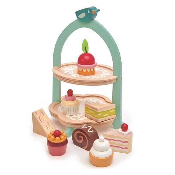 Tender Leaf Toys, Drewniana patera z przekąskami, Mini Chef