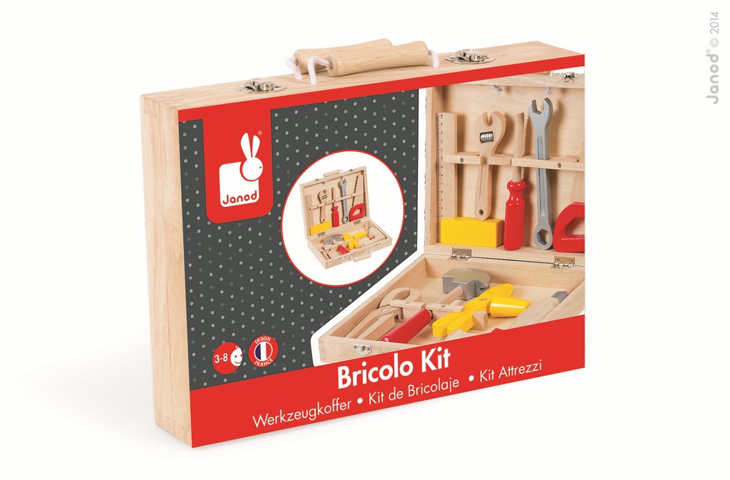 Janod, walizeczka z narzędziami Bricolo, Janod, walizeczka z narzędziami Bricolo,