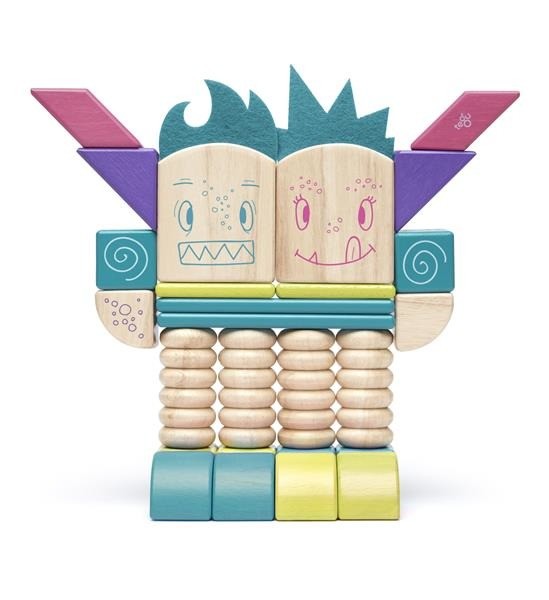 Tegu, Drewniane klocki magnetyczne STICKY MONSTERS Beans & Tumtum Tegu, Drewniane klocki magnetyczne STICKY MONSTERS Beans & Tumtum