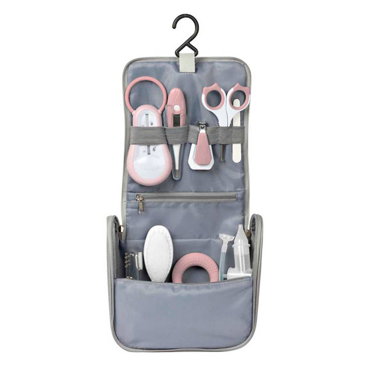 Beaba, Kosmetyczka z 9 akcesoriami do pielęgnacji niemowląt old pink Beaba, Kosmetyczka z 9 akcesoriami do pielęgnacji niemowląt old pink