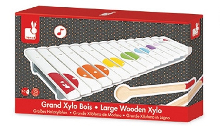 Janod, cymbałki 15 tonów drewniane Confetti