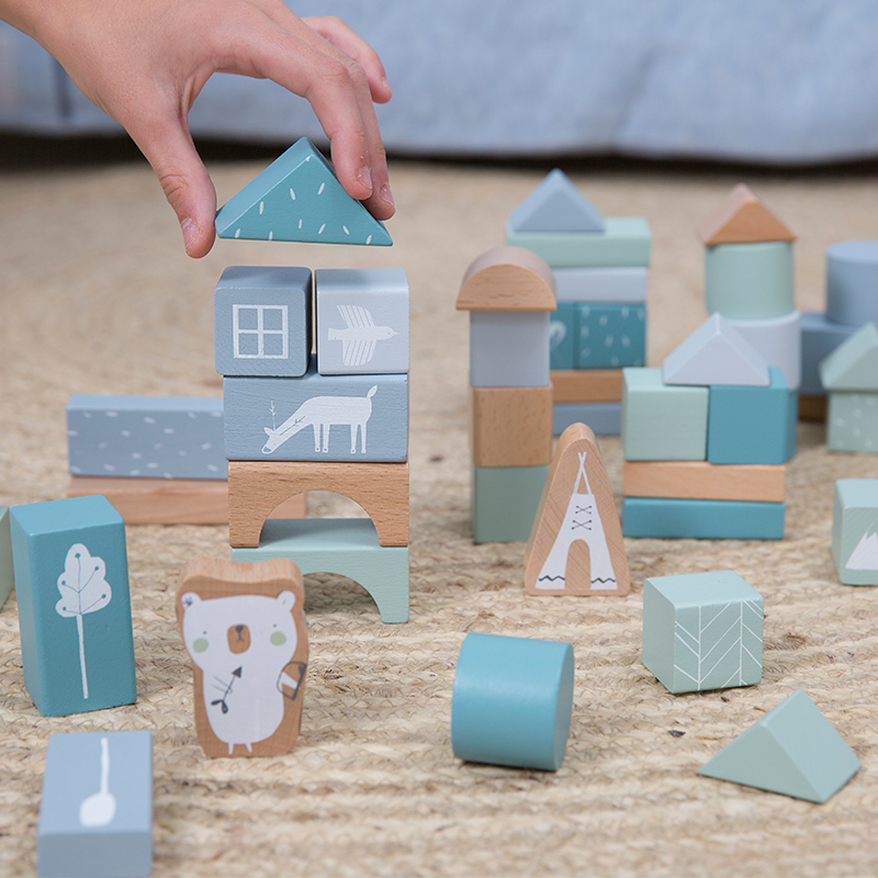 Little Dutch, Klocki Błękit Little Dutch, Klocki Błękit