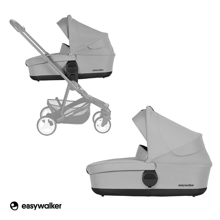 Easywalker, Charley Gondola do wózka Cloud Grey (zawiera osłonkę przeciwdeszczową) Easywalker, Charley Gondola do wózka Cloud Grey (zawiera osłonkę przeciwdeszczową)