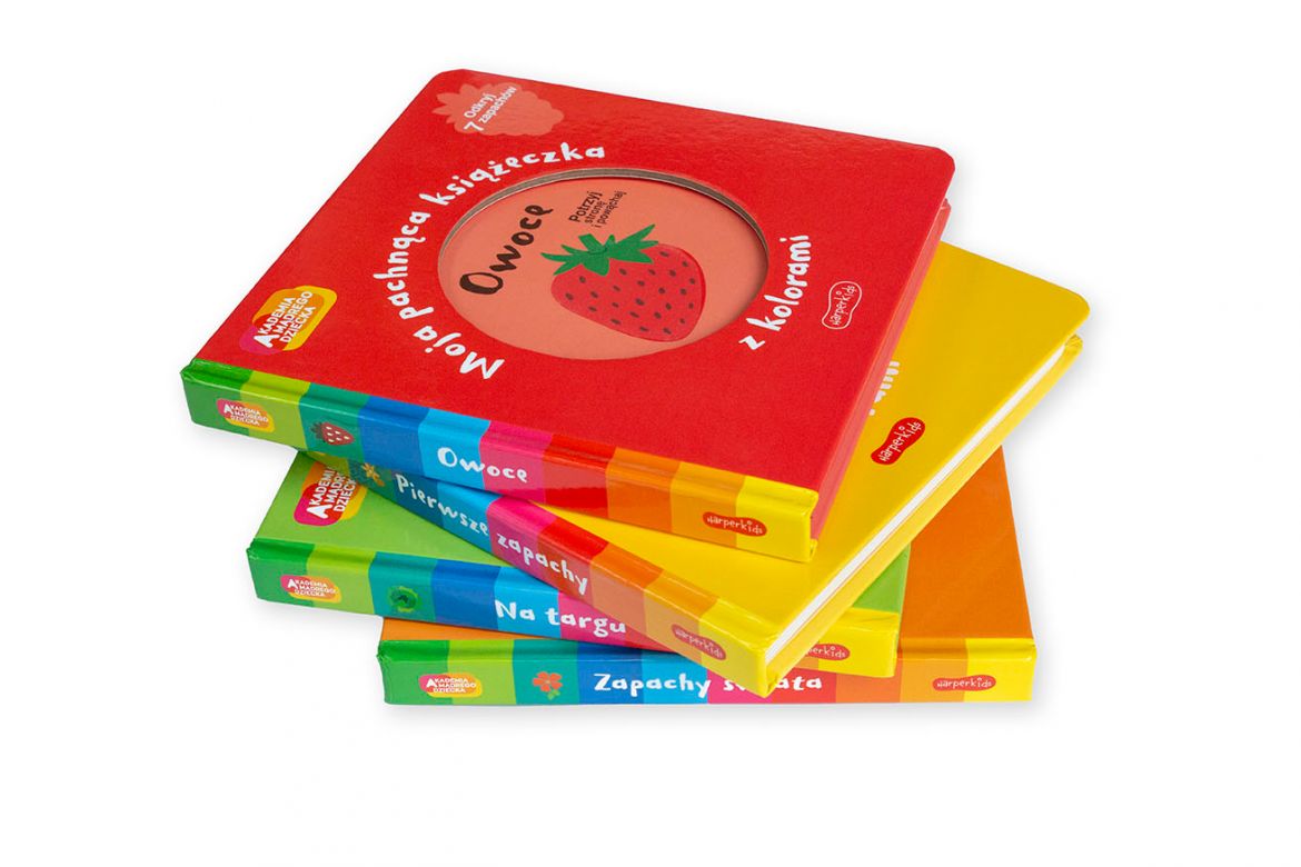 Zapachy świata. Akademia mądrego dziecka. Moja pachnąca książeczka z kolorami, Mr Iwi