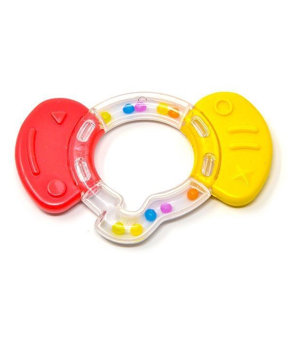 Poupy, Gryzak z Grzechotką Słonik, 3m+ Poupy, Gryzak z Grzechotką Słonik, 3m+