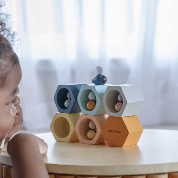 Plan Toys, Plaster miodu z pszczółkami - barwy sadu Plan Toys, Plaster miodu z pszczółkami - barwy sadu