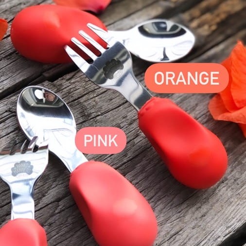Nana's Manners, Widelec i łyżka sea Etap 2 12M+ - Orange