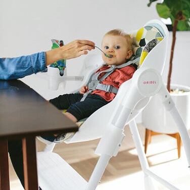 Oribel, Krzesełko do karmienia PISTACJOWY Cocoon