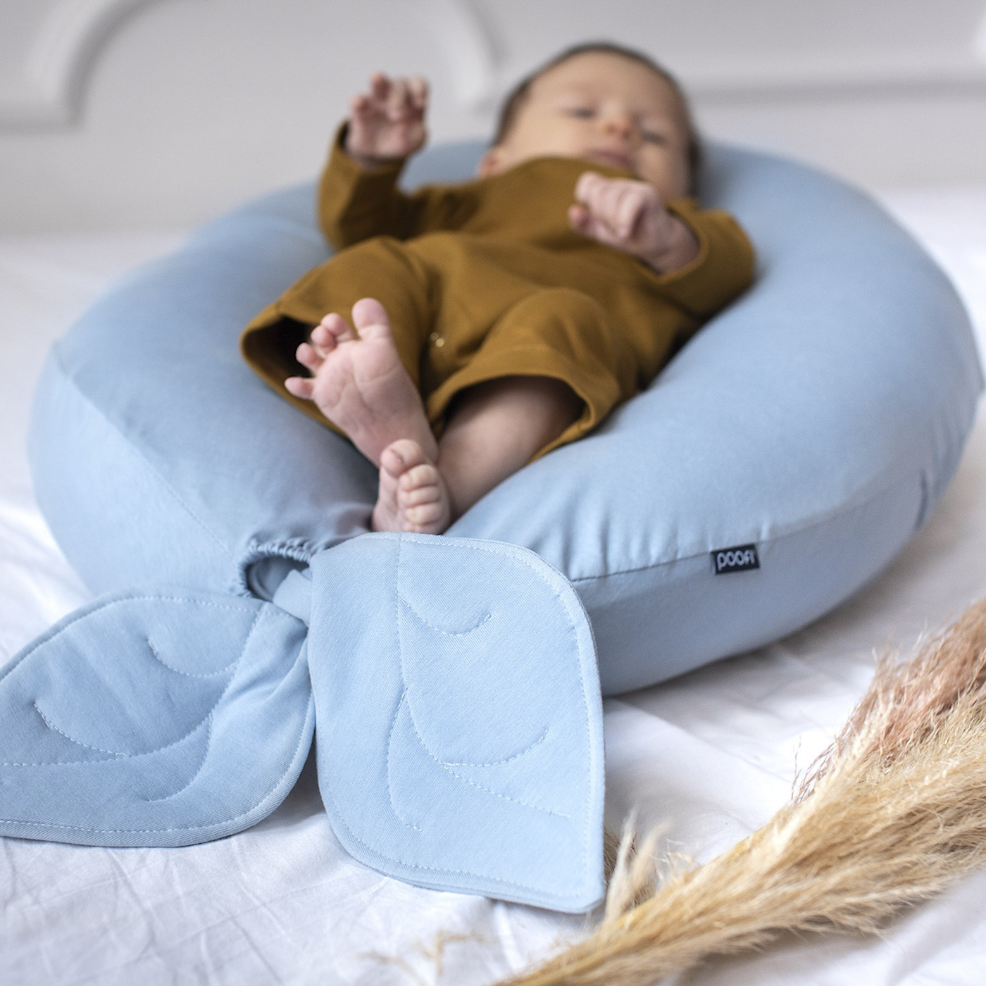 Poofi, Poduszka ciążowa uniwersalna NEST by Poofi kolor: dusty blue
