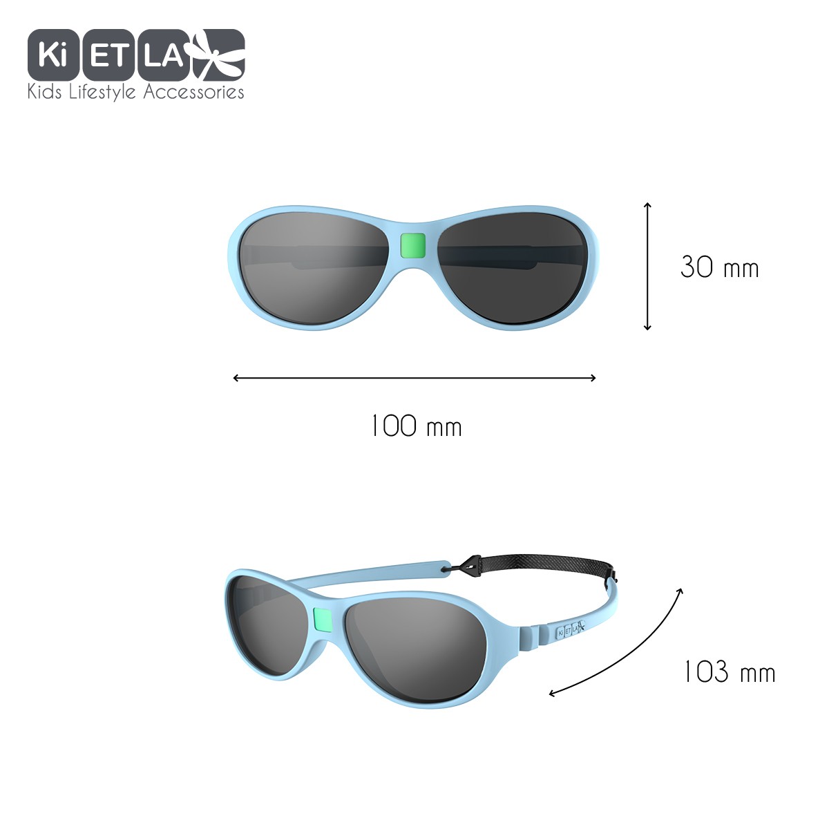 Ki ET LA, Okulary Przeciwsłoneczne Jokaki, Sky blue, 12-30 mies. Ki ET LA, Okulary Przeciwsłoneczne Jokaki, Sky blue, 12-30 mies.