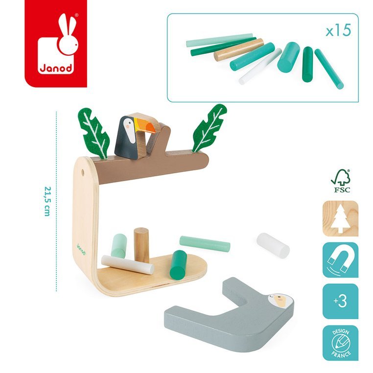Janod, Gra balansowa drewniana Leniwiec 3+