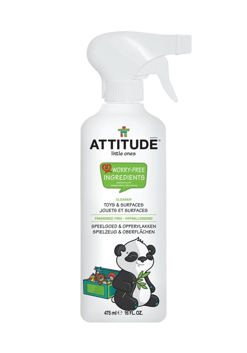 Attitude, Spray do czyszczenia zabawek i powierzchni w pokoju dziecka Bezzapachowy (fragrance free) 475 ml Attitude, Spray do czyszczenia zabawek i powierzchni w pokoju dziecka Bezzapachowy (fragrance free) 475 ml