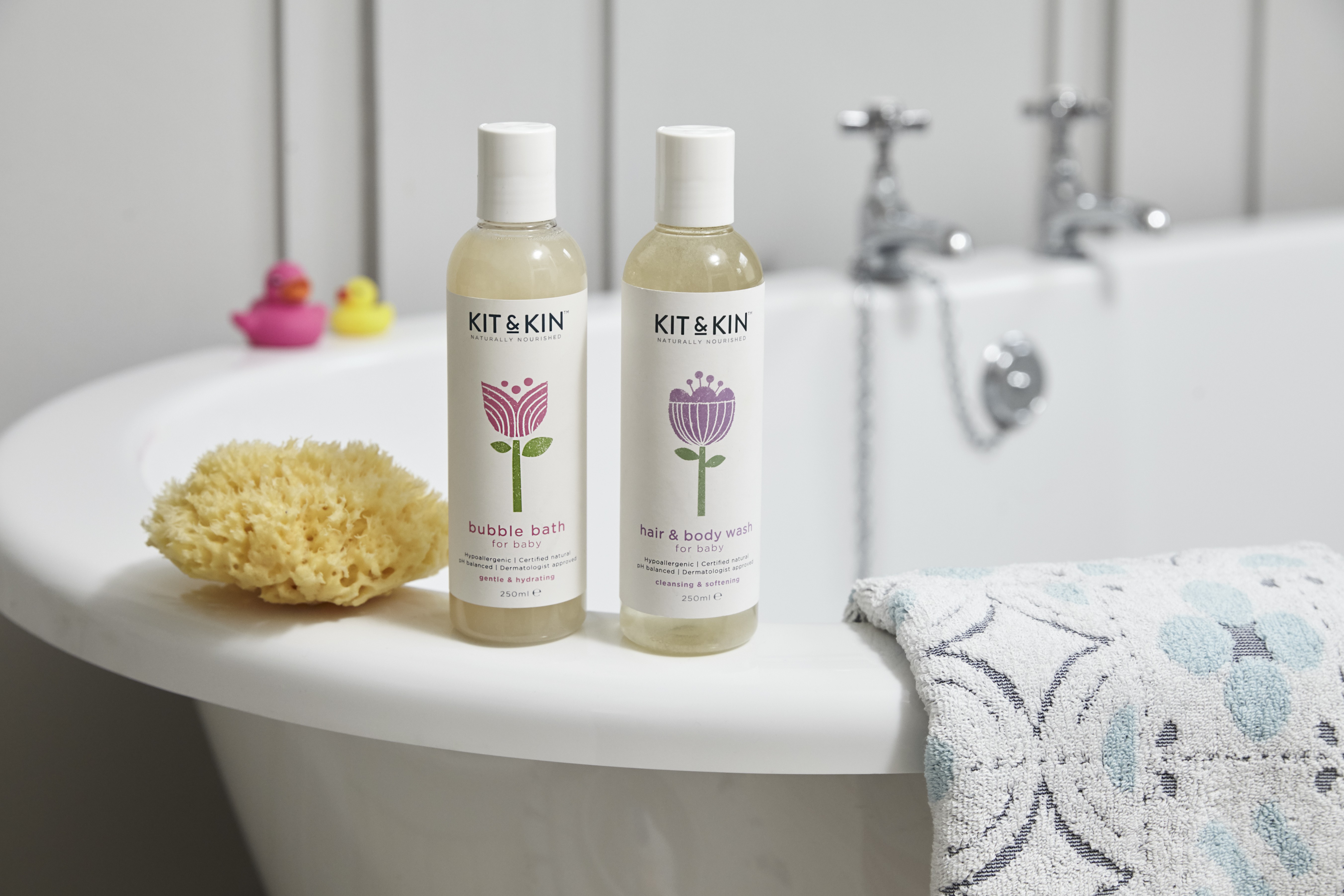 Kit and Kin, Organiczny Płyn do Kąpieli Maluszka, 250ml